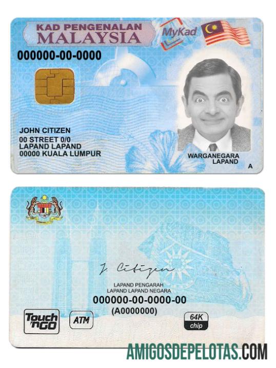 Modelo de identificação da Malásia